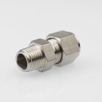 Pulvérisateur FOGGER en laiton argenté haute pression R1/4 9,52 mm 200 bars avec connecteur de valve à filetage mâle QIHONG pour brumisation de jardin extérieur