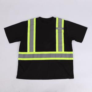 T-shirt de travail Design de poche Offre Spéciale T-shirt de sécurité haute visibilité à séchage rapide T-shirt réfléchissant à manches courtes et col rond - Product Image 3