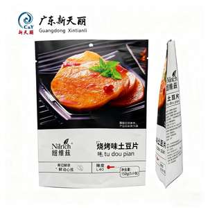 Sacs à fond gousseté à fermeture personnalisée, sacs debout, emballage de chips de pommes de terre, <span class=keywords><strong>sac</strong></span> en mylar avec trou de suspension - Product Image 6