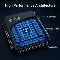 Microcontrôleur EP1C6Q240C8 IC FPGA 185 I/O, boîtier 240QFP, type à montage en surface