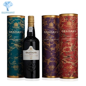 Custom Printing Brand Luxury Craft Wine Paper Tube Cylinder Round Packaging Empty Gift Box for Glass Bottle - Product Image 1