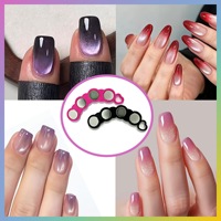 Outil magnétique pour ongles, design chenille, bâtonnet aimanté pour nail art avec baguette effet œil de chat dégradé pour vernis gel, fournitures de manucure
