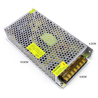 Alimentation à découpage 110/220V DC12V à sortie unique 12,5A PWM, protection IP20, type demi-pont, installation par vis, blanc, 50/60Hz