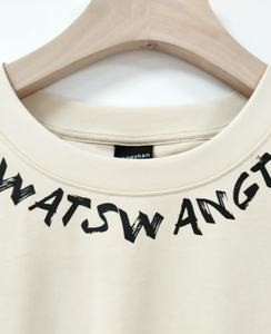 เสื้อยืดพิมพ์ลายโลโก้ออกแบบได้ตามต้องการเสื้อยืดผ้าฝ้าย100% สไตล์ลำลองสี OEM และสีขาวล้วนๆ - Product Image 3