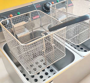 <span class=keywords><strong>Friteuse</strong></span> électrique à un réservoir de 8 litres en acier inoxydable, nouvelle, certifiée CE, haute productivité - Product Image 3