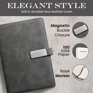 Wholesale Cheap Leather Souvenir Gift <b>Notepad</b> with Custom LOGO <b>A5</b> Metal Notebook - Product Image 2