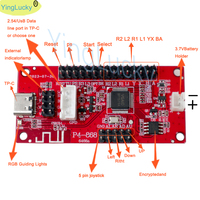 Papan USB Zero Delay Arcade Wireless Joystick Encoder PCB Sanwa Game Stick Controller untuk PC PS4 3 1 DIY Coin Pusher