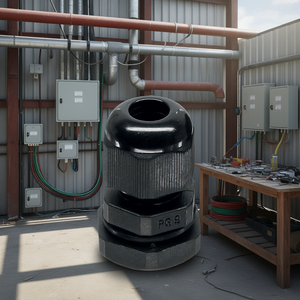 Nylon <b>Cable</b> Gland M25 Black Color <b>Waterproof</b> For Electrical Wiring - Product Image 3