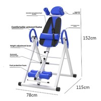 Machine d'inversion pour traction lombaire, mécanique, non pliable, aide à la remise en forme à domicile avec fonctions d'augmentation de la taille et d'étirement
