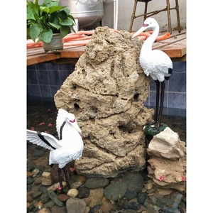 Ornement de jardin en résine, simulation d'oiseau (cigogne, heron), pour bassin extérieur, décoration paysagère animale - Product Image 4