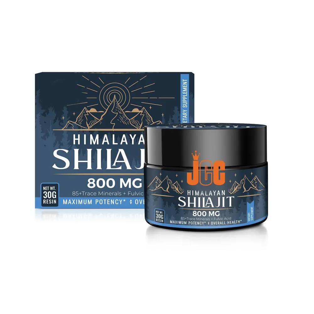 El suplemento múltiple de resina Shilajit orgánica pura del Himalaya OEM contiene ácido fúlvico y minerales traza para El apoyo inmunológico