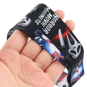 Horror Bride Series Long-Style Phone Lanyard with <b>Hook</b> Polyester Heat Transfer Print Neck Strap for ID Badges & Work Tags - Product Image 4