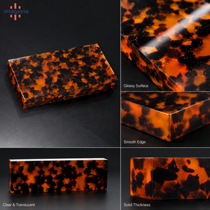 Premium Pearl Cast <b>Acrylic</b> Thick <b>Block</b> Decorative <b>Acrylic</b> Sheet for Custom Knife Handle Material - Product Image 5