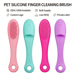 Cepillo de Dientes de Silicona para Mascotas, Cerdas Suaves, Herramienta de <span class=keywords><strong>Limpieza</strong></span> Dental, Logotipo Personalizado OEM para <span class=keywords><strong>Perros</strong></span> y Gatos, Venta al Por Mayor - Product Image 1