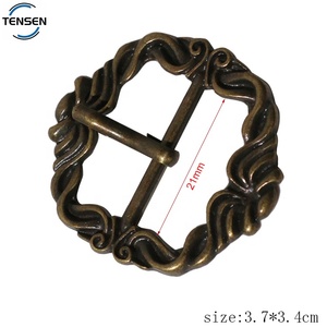 Zapatos de alta calidad, piezas de hebilla, venta al por mayor, hebilla de Liberación lateral de Metal de latón antiguo, herrajes para cinturón de mujer - Product Image 2