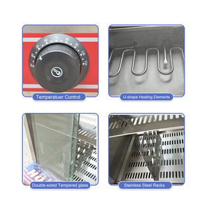 Commercial Hot Dog Display Warmer with Double‑Layer <b>Glass</b> <b>Door</b> Thermostat Control Food Holding Cabinet - Product Image 5