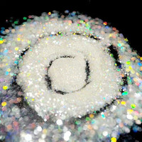 Paillettes irisées colorées 1 kg en vrac, tailles mélangées, pour l'artisanat en résine, l'art, les décorations de festival