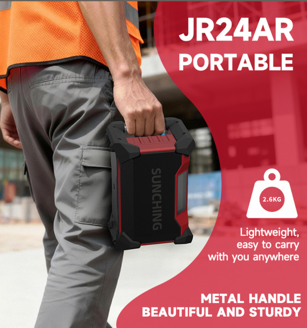 Customized Construction Site 18V-25V Plastic Internet Radio Lithium-ion Battery Portable Cordless AM/FM Radio Featuring LCD