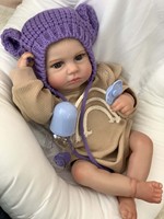 Neugeborenes Vinyl-Reborn-Baby Lebensechte Puppe Mädchen Auto Weibliche Günstige Puppen Set Junge Silikon Zoll Silikon Schwarz Wasser-Schnuller