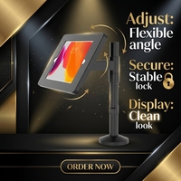 Support de tablette en métal de support de tablette de poteau en porte-à-faux de sécurité SC-1501 pour Ipad