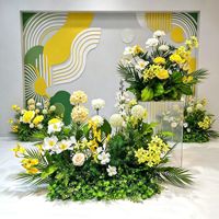 Arreglos Florales para Bodas, Pancartas para Pasillos, Decoración para Salones de Ceremonias y Hoteles, Piezas de Arte Floral, Exhibiciones de Flores de Seda para Ventanas