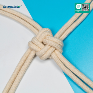 कस्टम टिकाऊ 6 मिमी ब्रश के लिए कस्टम 6 मिमी ब्रेडेड पॉलिएस्टर कॉर्ड के लिए रस्सी धातु युक्तियों के साथ दराज - Product Image 4