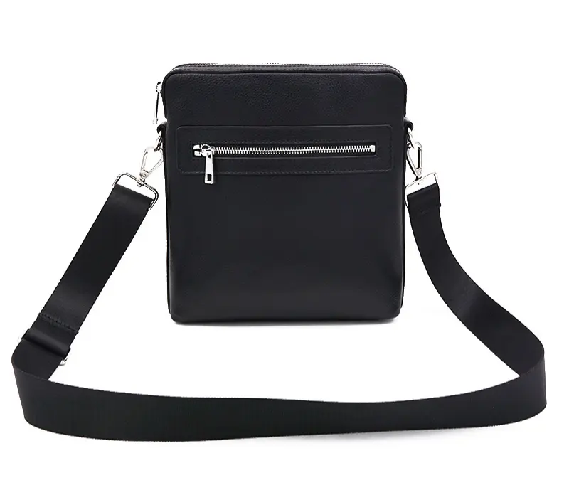 New Design Trendy Luxury Custom men Leather Shoulder Bags sling Durable Crossbody messenger Bag
