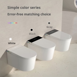 Hiện đại thông minh treo tường nhà vệ sinh thông minh bát đặt inodorous gốm WC kéo dài tự động cảm biến điều khiển từ xa ghế sưởi ấm P-trap - Product Image 5