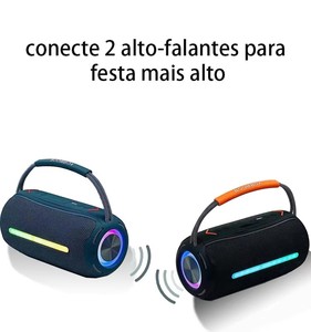 Expédition rapide, lecteur MP3 sans fil avec lumières RGB colorées, musique, étanche, extérieur, jardin, boombox active, caisson de basses 360° - Product Image 4
