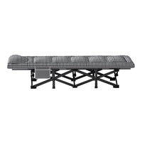 Lit de camp pliant moderne et simple à cadre métallique pour bureau, secours en cas de catastrophe, extérieur, individuel, portable, pour la pause déjeuner