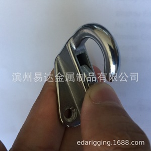 Eda Stainless Steel Spring Clothes <b>Hook</b> 316 Marine <b>Hook</b> Square Open For Garment Accessories - Product Image 4