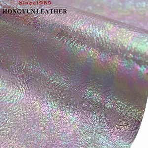 Cuir synthétique de haute qualité, doux et confortable, à motif holographique, imperméable, en PU, en rouleau, pour sacs et chaussures - Product Image 4