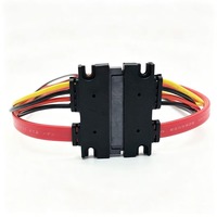 Kabel Ekstensi SATA 7+15 Male to Female untuk Data & Daya Hard Drive dengan Konduktor Tembaga Murni