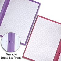 Cuaderno Espiral de Papel con Cubierta Superior Personalizada, Impresión OEM ODM de Fábrica, Diseño de Dibujos Animados para Niños, Organizador/Agenda de Tapa Dura, 80 Hojas, Personalizado