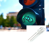 Vente en gros d'usine, diodes LED Hlx de 5 mm, rouge/vert/jaune, pour feux de signalisation, avec fonction de gradation, garantie de 3 ans