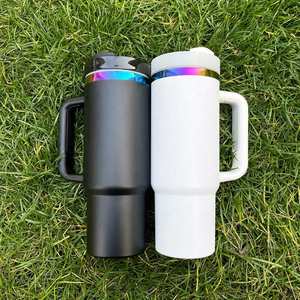 Laser Engraved Double Walled Stainless <b>Steel</b> Rainbow Plated 30Oz 40Oz Tumbler for Travel Mug - Product Image 3