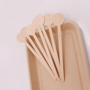 Removedor madera mojitos | Agitateur rond en bois de qualité alimentaire pour cocktail et boisson jetable pour thé café - Product Image 4