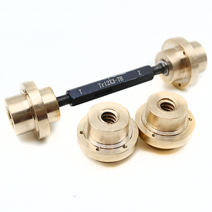 Vis à plomb trapézoïdale personnalisé, filetage en laiton, Bronze, tolérance de filetage <span class=keywords><strong>7H</strong></span> <span class=keywords><strong>8H</strong></span>, TR10x3 TR12x3 TR14x3 TR16x4 TR18x4 TR20x4 - Product Image 1