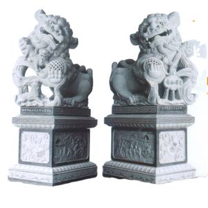 絶妙に作られた大理石の石の愚かな犬の像の販売 - Product Image 1