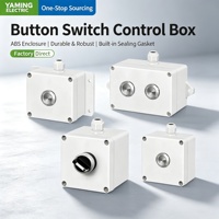 Boîtier de commande étanche en métal avec bouton-poussoir et interrupteur d'arrêt d'urgence, boîtier de réinitialisation pour équipement industriel