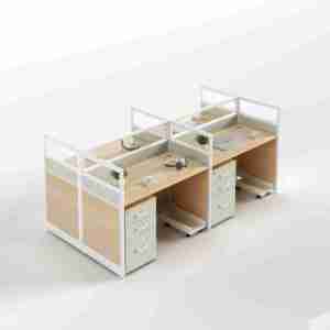 Escritorio de Oficina Moderno de Aglomerado para Personal, Configuraciones Simples de Múltiples Asientos, Estaciones de Trabajo - Product Image 3