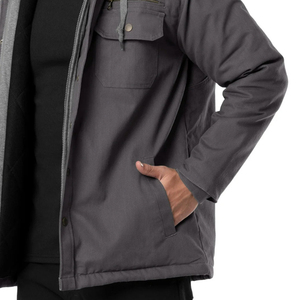 Chaqueta Softshell Térmica con Capucha para Hombre, Impermeable, Cortavientos, Forrada de Forro Polar, para Deportes al Aire Libre de Invierno, Estilo Urbano, en Color Sólido - Product Image 5