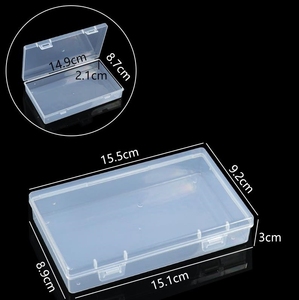 Caja <span class=keywords><strong>rectangular</strong></span> de embalaje de plástico transparente personalizada al por mayor caja pequeña de material PP transparente portátil contenedor - Product Image 4