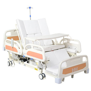 Cama de Hospital Eléctrica con Control por Voz para Pacientes Mayores, Rehabilitación, Uso Médico, Estructura de Acero Inoxidable - Product Image 1