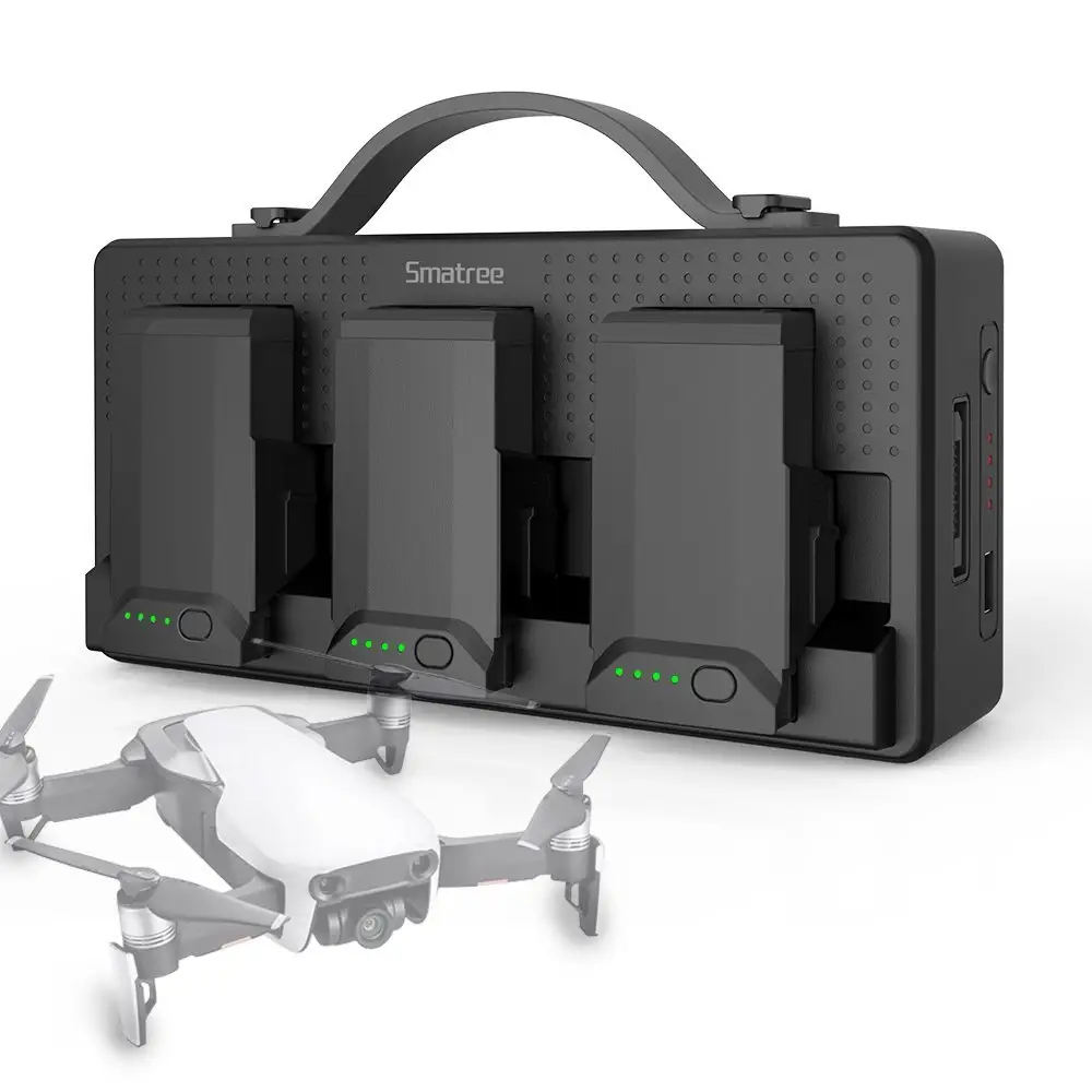 Smatree dp160 carregamento de baterias, até 5-8 mavic air, estação de carregamento para dji mavic air