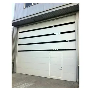 Insulated High-quality Sectional Stacking Garage Door Against Hot and Cold Environments