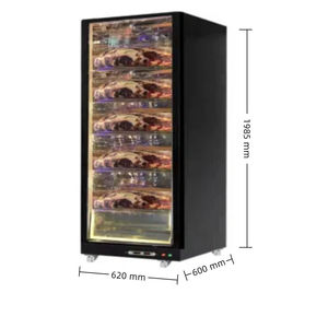 ตู้เย็นเนื้อสด NE-323 รุ่น Best Commercial ขนาด 1.6 เมตร ประตูกระจกสแตนเลส 4 ชั้น พร้อมระบบป้องกันฝ้า ประหยัดพลังงาน สำหรับเก็บเนื้อสด - Product Image 4