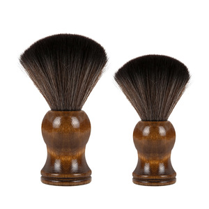 Brosse à raser Playboy, poils en nylon, manche en bois, pour le nettoyage du visage et le rasage - Product Image 1