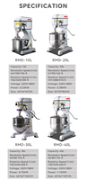 Mélangeur planétaire professionnel double pour la pâte B15 60lt 20 litres 140l B30 Root Vertical 30 Ltr en Sri Lanka, ensemble d'occasion pour la boulangerie