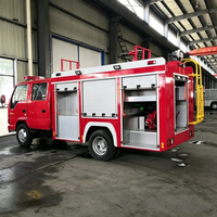 Camion de lutte contre l'incendie JAC 4X2 avec réservoir d'eau de 2000 litres et réservoir de mousse de 1000 litres